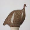 Les Ceramiques de Lussan Small Ceramic Guinea Fowl - Grey Spotted Bordeaux