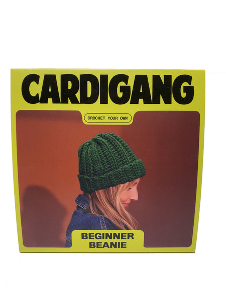 Cardigang Lawn Bowls Green James Beanie Acrylic Yarn Crochet Kit