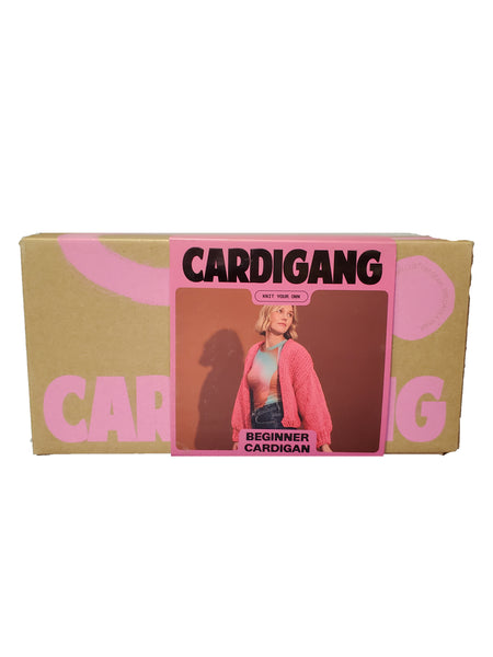 Cardigang Jane Cardigan Knit Kit - Guava Pink