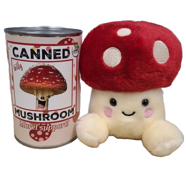 Canned Animals - Gilly The Amanita Mushroom Plush Toy in a Can