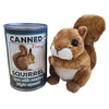 Canned Animals - Scrappy The Squirrel Plush Toy in a Can