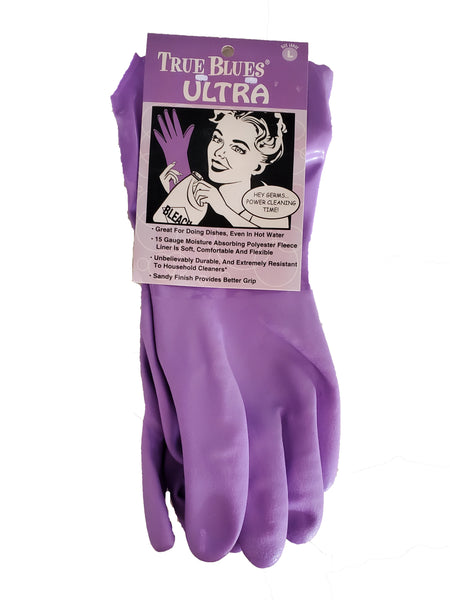 Kitchen & Home True Blues Ultra Lavender Household Cleaning Gloves