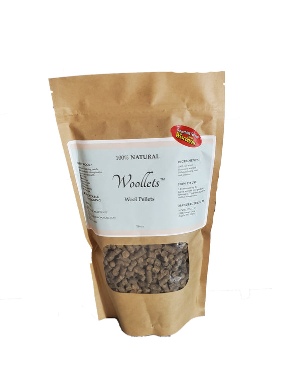 Woollets Wool Pellets Gardening Soil Mulch - 16 oz Bag