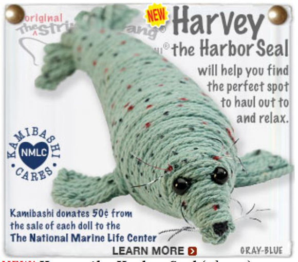 Kamibashi Harvey the Harbor Seal The Original String Doll Gang Keychain Clip