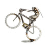 Sugarpost Scrap Metal Gnome Be Gone Mini Mountain Bike Wheelie Indoor Outdoor Metal Art Sculptures Item #1030