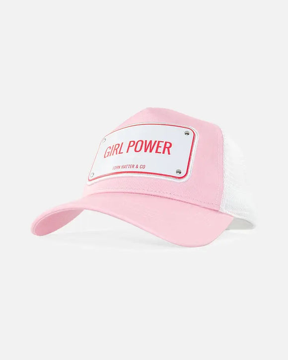 John Hatter & Co Girl Power Pink Adjustable Trucker Cap Hat